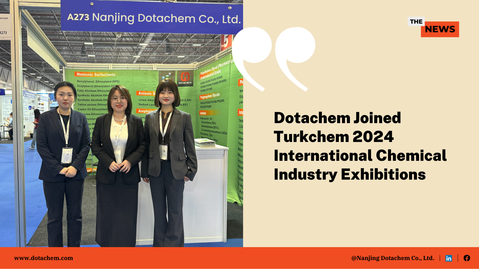 Dotachem nampilake ing Pameran Kimia Internasional TURKCHEM Eurasia 2024