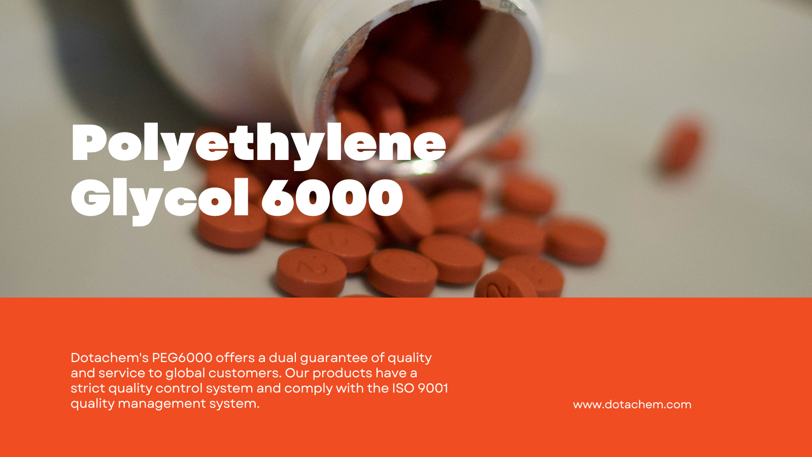 Polyethylene Glikol 6000: Aplikasi macem-macem ing lapangan industri lan komitmen kualitas Dotachem