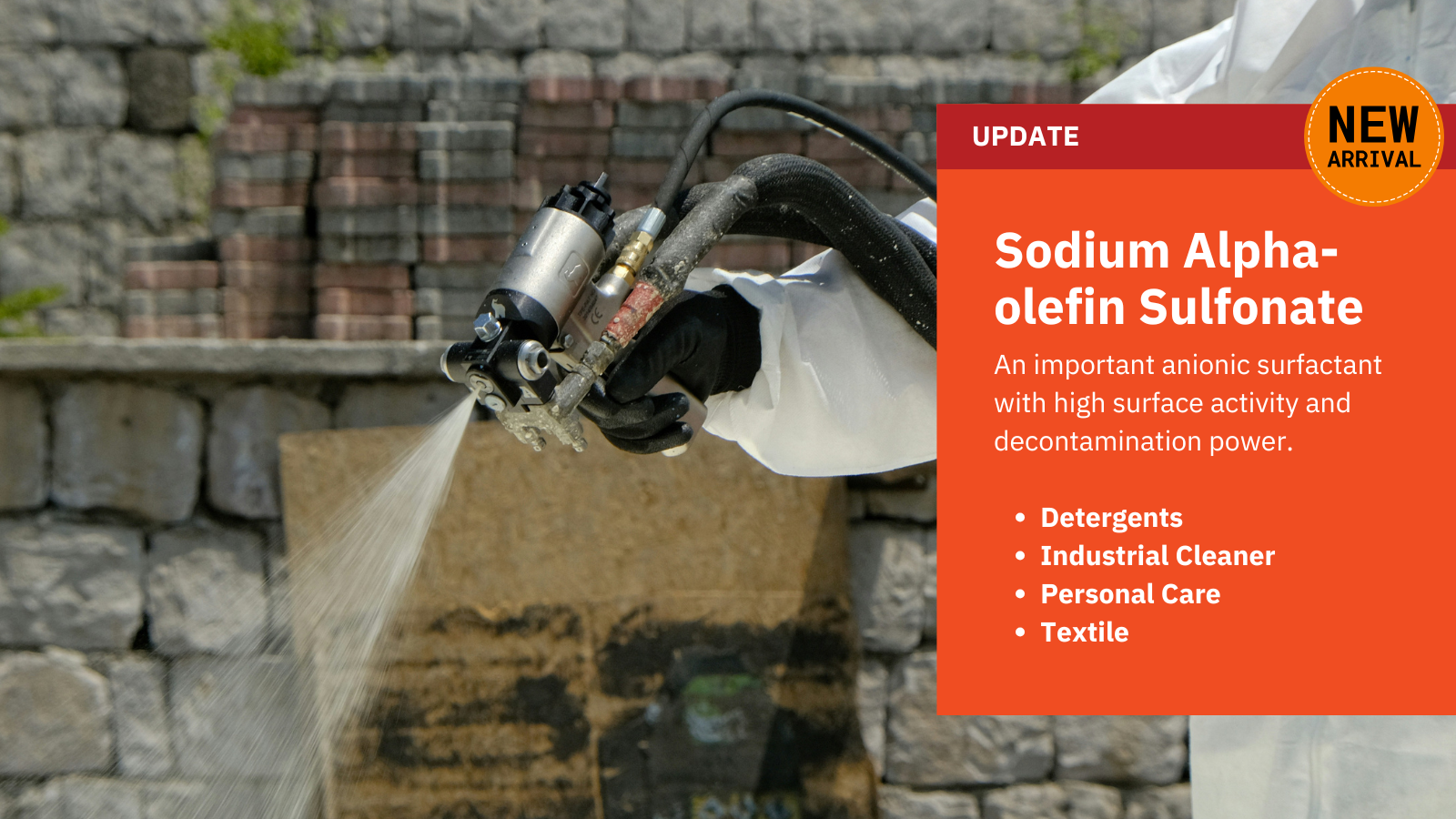 Perusahaan Perdagangan Asing Kimia Dotachem nambah produk sodium alpha-olefin sulfon sing kasedhiya!