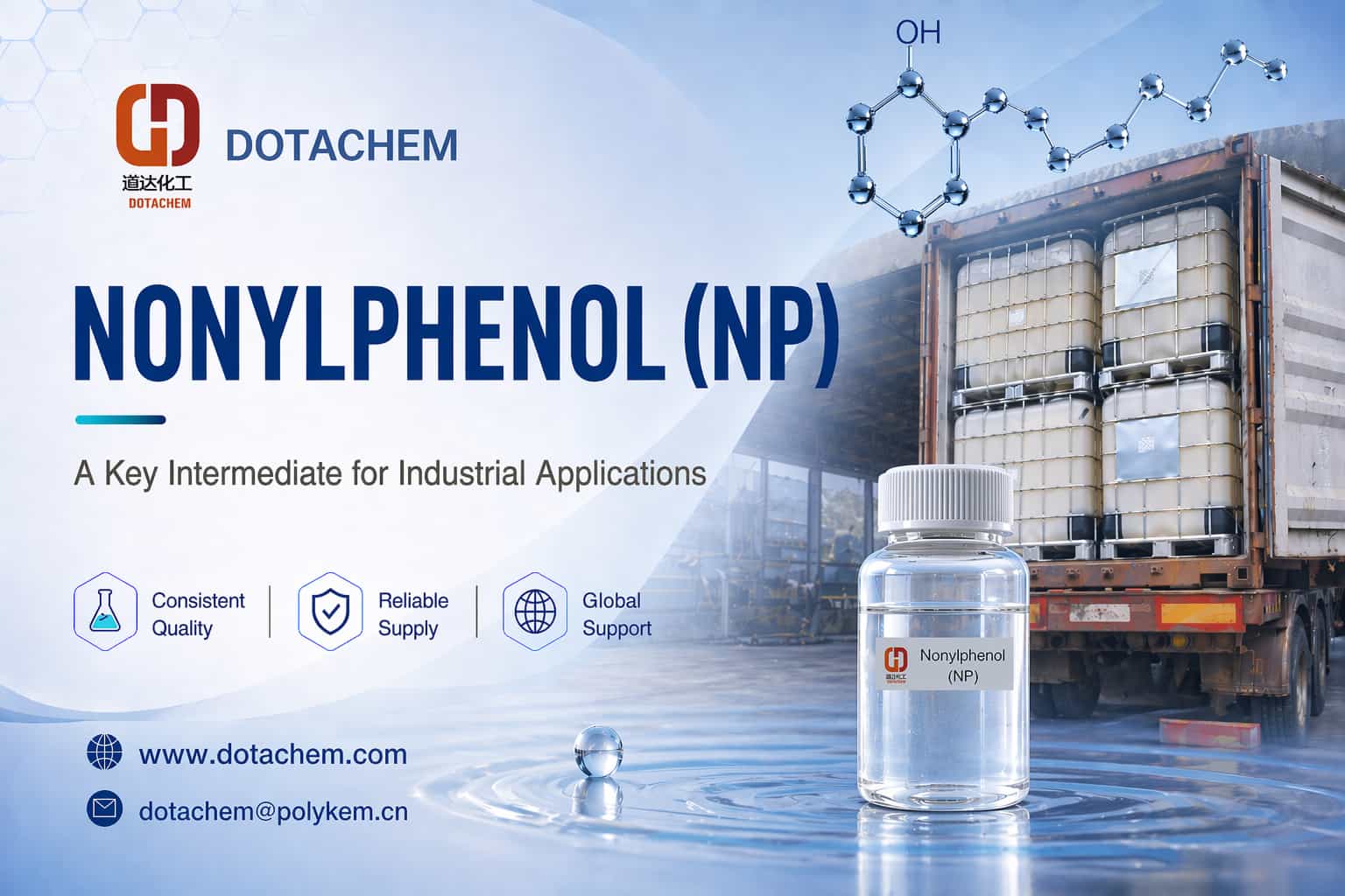Dotachem Nonylphenol (NP): A Key Intermediate kanggo Aplikasi Industri